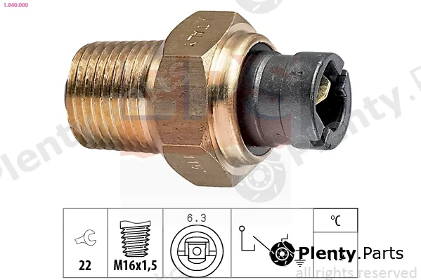 EPS 1.840.000 — Temperature Switch, coolant warning lamp Made in Italy - OE Equivalent