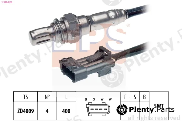 EPS 1.998.026 — Lambda Sensor Made in Italy - OE Equivalent