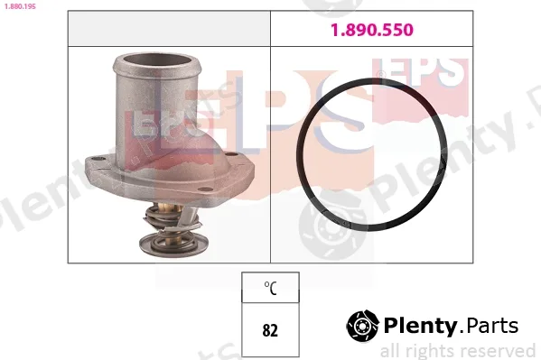 EPS 1.880.195 — Thermostat, coolant Made in Italy - OE Equivalent