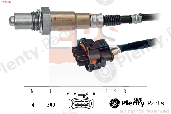 EPS 1.997.114 — Lambda Sensor Made in Italy - OE Equivalent