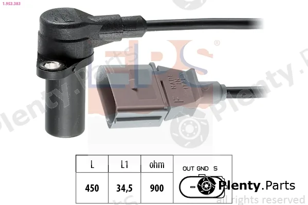 EPS 1.953.383 — Sensor, crankshaft pulse Made in Italy - OE Equivalent
