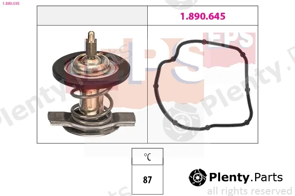 EPS 1.880.595 — Thermostat, coolant Made in Italy - OE Equivalent