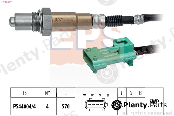 EPS 1.997.597 — Lambda Sensor Made in Italy - OE Equivalent