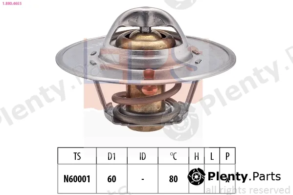 EPS 1.880.465S — Thermostat, coolant Made in Italy - OE Equivalent
