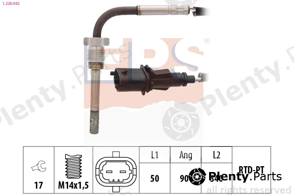 EPS 1.220.042 — Sensor, exhaust gas temperature Made in Italy - OE Equivalent