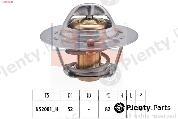 EPS 1.880.364S — Thermostat, coolant Made in Italy - OE Equivalent