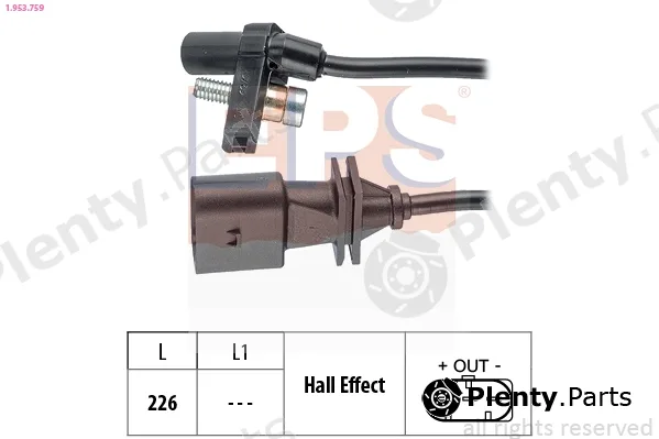 EPS 1.953.759 — Sensor, crankshaft pulse Made in Italy - OE Equivalent