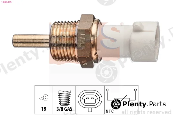 EPS 1.830.335 — Sensor, coolant temperature Made in Italy - OE Equivalent