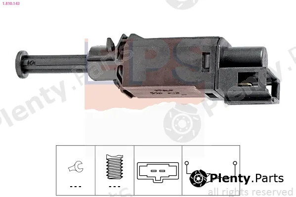EPS 1.810.143 — Switch, clutch control (cruise control) Made in Italy - OE Equivalent