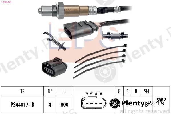 EPS 1.998.253 — Lambda Sensor Made in Italy - OE Equivalent