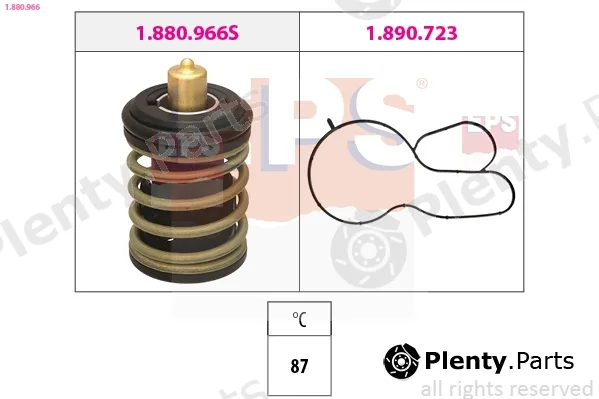 EPS 1.880.966 — Thermostat, coolant Made in Italy - OE Equivalent