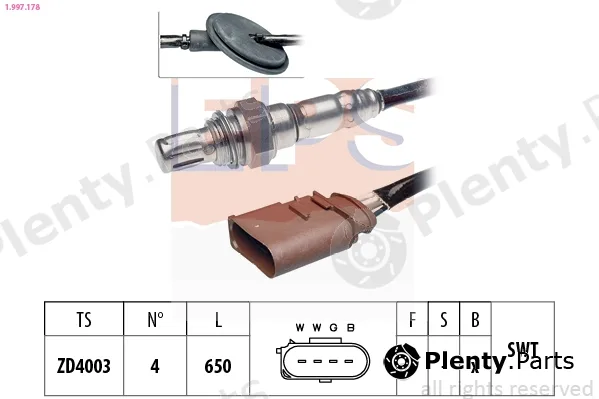 EPS 1.997.178 — Lambda Sensor Made in Italy - OE Equivalent