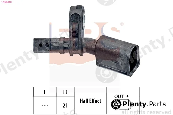 EPS 1.960.010 — Sensor, wheel speed Made in Italy - OE Equivalent