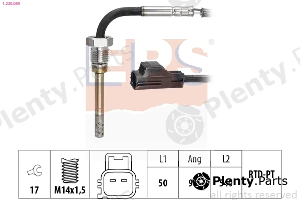 EPS 1.220.089 — Sensor, exhaust gas temperature Made in Italy - OE Equivalent