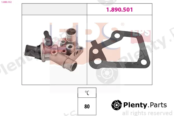 EPS 1.880.152 — Thermostat, coolant Made in Italy - OE Equivalent
