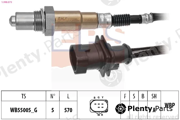 EPS 1.998.573 — Lambda Sensor Made in Italy - OE Equivalent