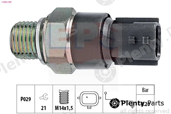 EPS 1.800.189 — Oil Pressure Switch Made in Italy - OE Equivalent