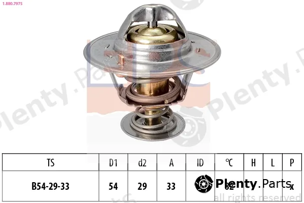 EPS 1.880.797S — Thermostat, coolant Made in Italy - OE Equivalent