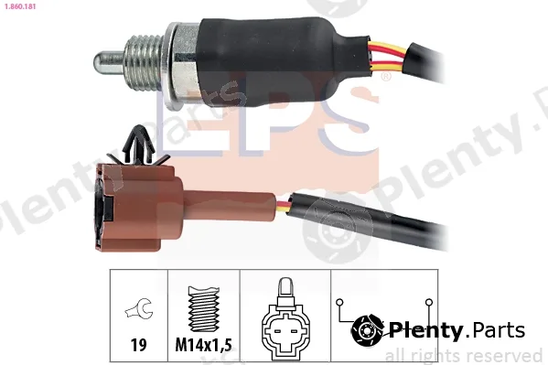 EPS 1.860.181 — Switch, reverse light Made in Italy - OE Equivalent