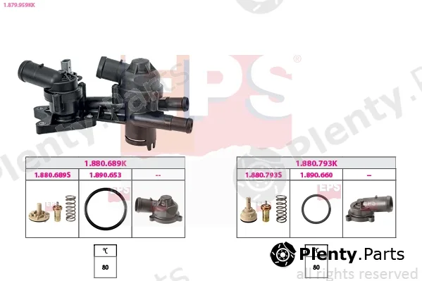 EPS 1.879.959KK — Thermostat, coolant Made in Italy - OE Equivalent