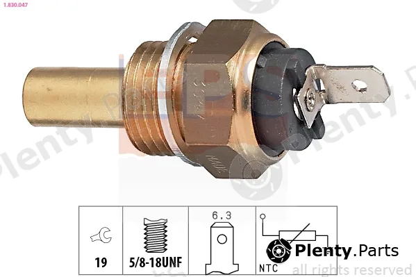 EPS 1.830.047 — Sensor, coolant temperature Made in Italy - OE Equivalent