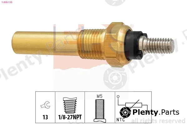 EPS 1.830.135 — Sensor, coolant temperature Made in Italy - OE Equivalent