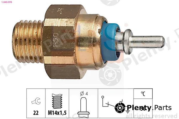 EPS 1.840.070 — Temperature Switch, coolant warning lamp Made in Italy - OE Equivalent