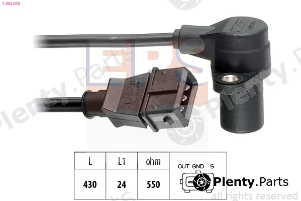 EPS 1.953.076 — Sensor, crankshaft pulse Made in Italy - OE Equivalent