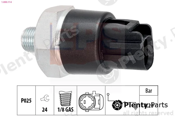 EPS 1.800.114 — Oil Pressure Switch Made in Italy - OE Equivalent