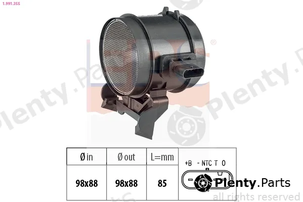 EPS 1.991.355 — Mass Air Flow Sensor Made in Italy - OE Equivalent