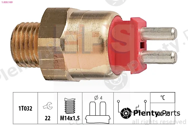 EPS 1.850.169 — Temperature Switch, radiator fan Made in Italy - OE Equivalent