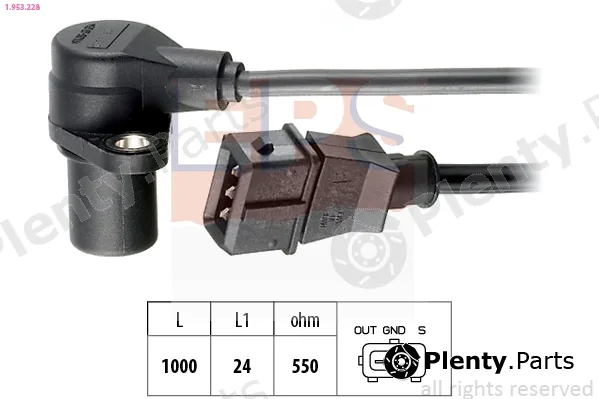 EPS 1.953.228 — Sensor, crankshaft pulse Made in Italy - OE Equivalent