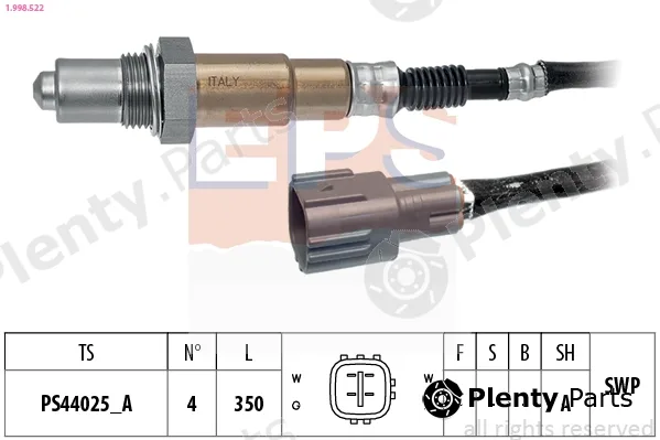 EPS 1.998.522 — Lambda Sensor Made in Italy - OE Equivalent