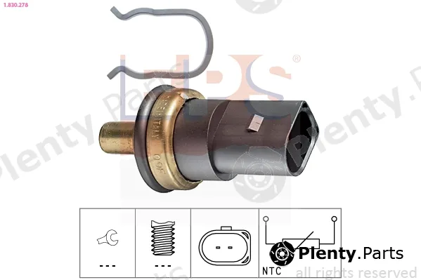EPS 1.830.278 — Sensor, coolant temperature Made in Italy - OE Equivalent