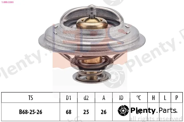 EPS 1.880.326S — Thermostat, coolant Made in Italy - OE Equivalent