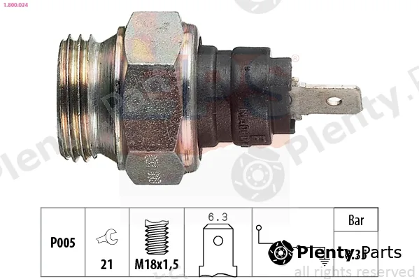 EPS 1.800.034 — Oil Pressure Switch Made in Italy - OE Equivalent