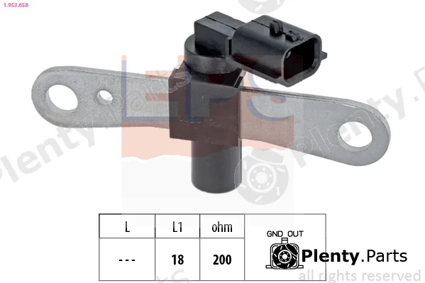 EPS 1.953.658 — Sensor, crankshaft pulse Made in Italy - OE Equivalent