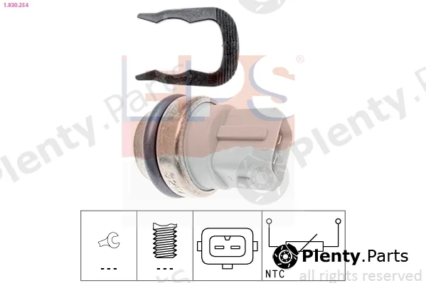 EPS 1.830.254 — Sensor, coolant temperature Made in Italy - OE Equivalent