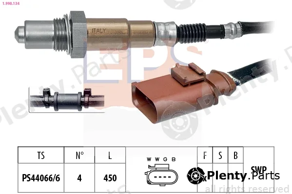 EPS 1.998.134 — Lambda Sensor Made in Italy - OE Equivalent
