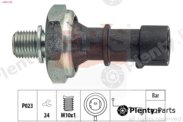 EPS 1.800.170 — Oil Pressure Switch Made in Italy - OE Equivalent