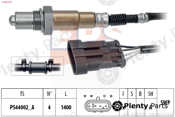 EPS 1.998.533 — Lambda Sensor Made in Italy - OE Equivalent
