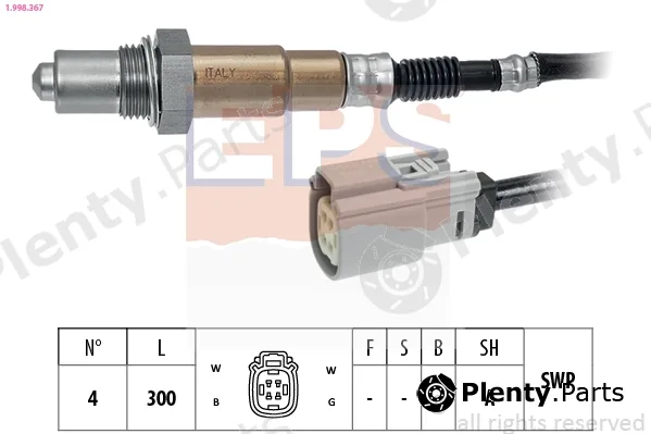 EPS 1.998.367 — Lambda Sensor Made in Italy - OE Equivalent