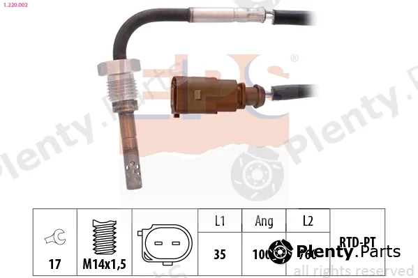 EPS 1.220.002 — Sensor, exhaust gas temperature Made in Italy - OE Equivalent