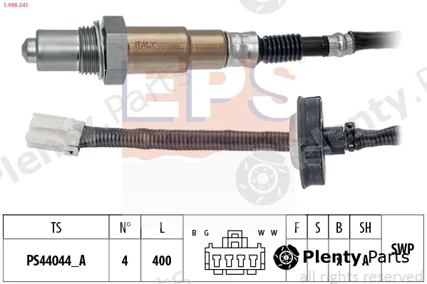 EPS 1.998.341 — Lambda Sensor Made in Italy - OE Equivalent