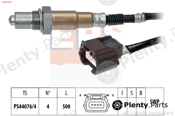 EPS 1.998.227 — Lambda Sensor Made in Italy - OE Equivalent