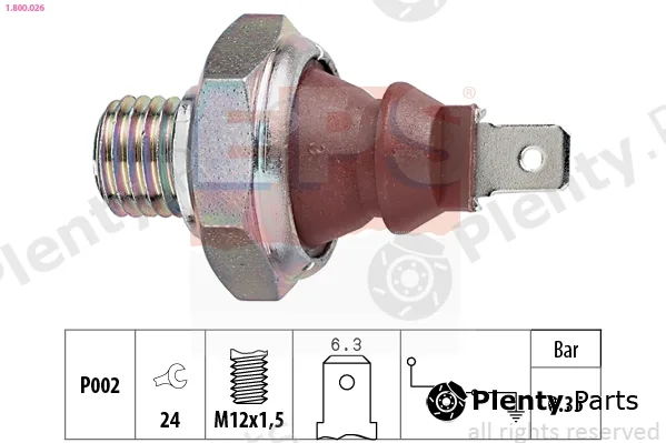 EPS 1.800.026 — Oil Pressure Switch Made in Italy - OE Equivalent