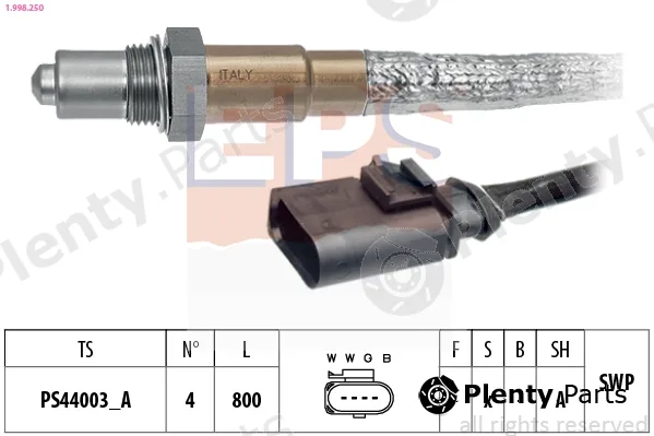 EPS 1.998.250 — Lambda Sensor Made in Italy - OE Equivalent