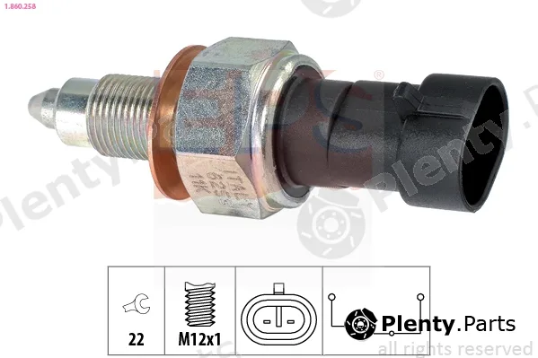 EPS 1.860.258 — Switch, reverse light Made in Italy - OE Equivalent