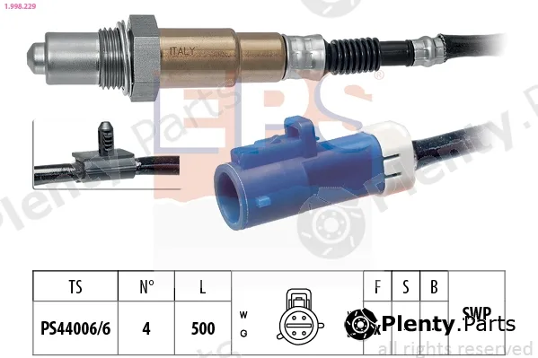 EPS 1.998.229 — Lambda Sensor Made in Italy - OE Equivalent