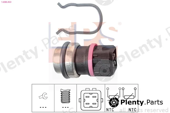 EPS 1.830.353 — Sensor, coolant temperature Made in Italy - OE Equivalent